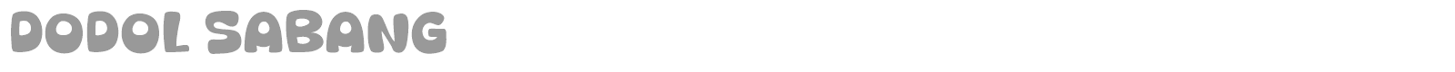 Dodol Sabang font preview